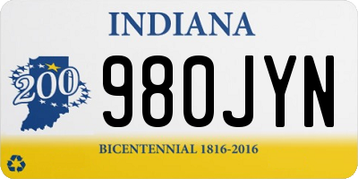 IN license plate 980JYN