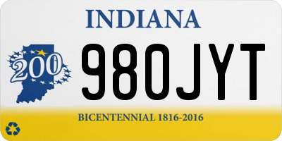 IN license plate 980JYT