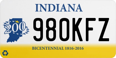 IN license plate 980KFZ