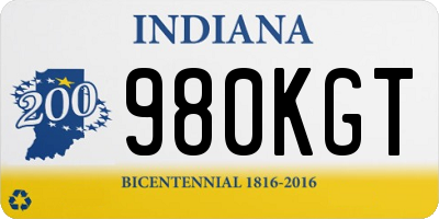 IN license plate 980KGT
