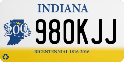 IN license plate 980KJJ