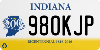 IN license plate 980KJP