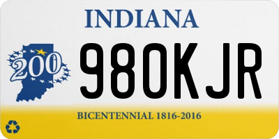 IN license plate 980KJR