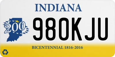 IN license plate 980KJU