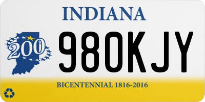 IN license plate 980KJY