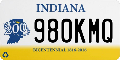 IN license plate 980KMQ
