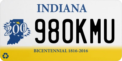 IN license plate 980KMU