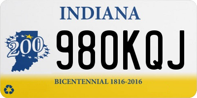 IN license plate 980KQJ