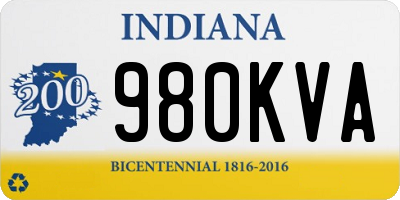 IN license plate 980KVA