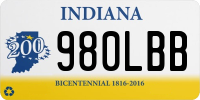 IN license plate 980LBB