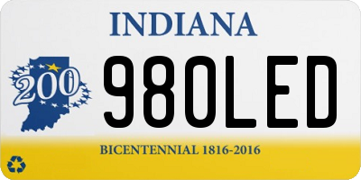 IN license plate 980LED