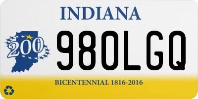 IN license plate 980LGQ