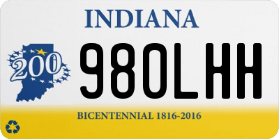 IN license plate 980LHH