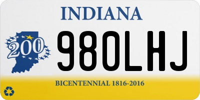 IN license plate 980LHJ