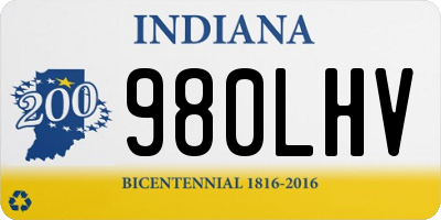 IN license plate 980LHV