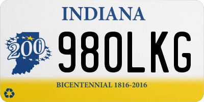 IN license plate 980LKG