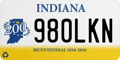 IN license plate 980LKN