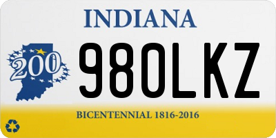 IN license plate 980LKZ