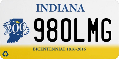 IN license plate 980LMG