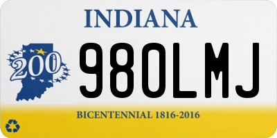 IN license plate 980LMJ