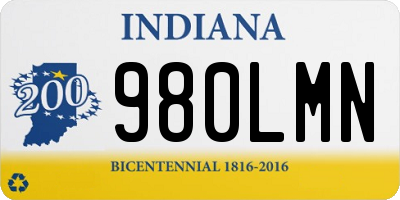 IN license plate 980LMN
