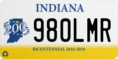 IN license plate 980LMR