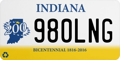 IN license plate 980LNG