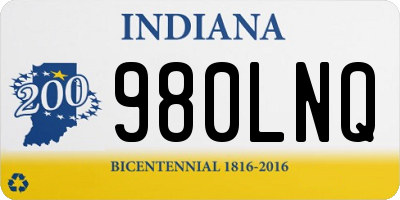 IN license plate 980LNQ