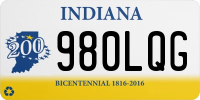 IN license plate 980LQG