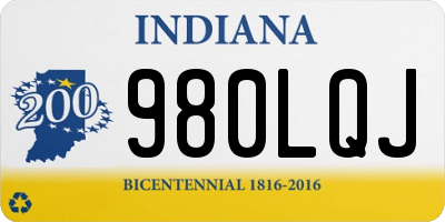 IN license plate 980LQJ