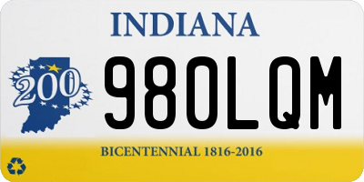 IN license plate 980LQM