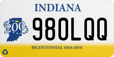 IN license plate 980LQQ