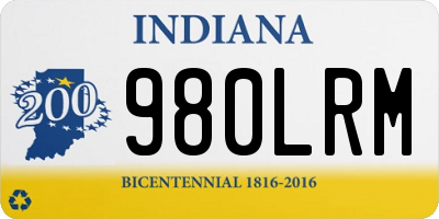 IN license plate 980LRM