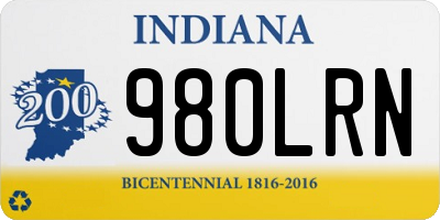 IN license plate 980LRN