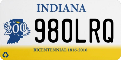 IN license plate 980LRQ