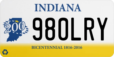 IN license plate 980LRY