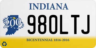 IN license plate 980LTJ
