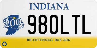 IN license plate 980LTL