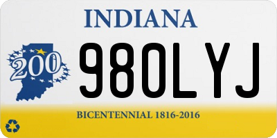 IN license plate 980LYJ