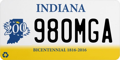 IN license plate 980MGA