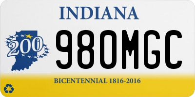 IN license plate 980MGC