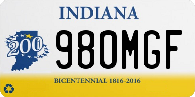IN license plate 980MGF
