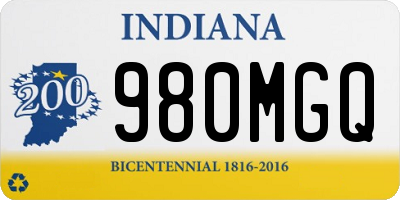 IN license plate 980MGQ