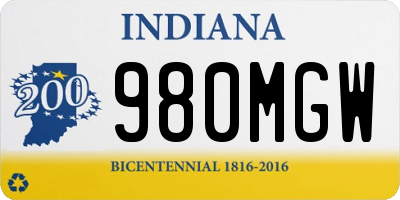 IN license plate 980MGW