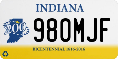 IN license plate 980MJF