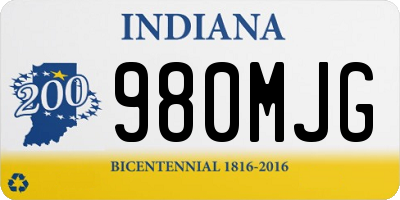 IN license plate 980MJG