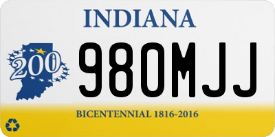 IN license plate 980MJJ