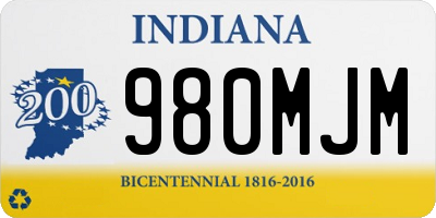 IN license plate 980MJM