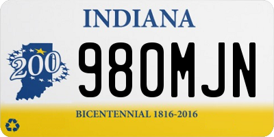 IN license plate 980MJN