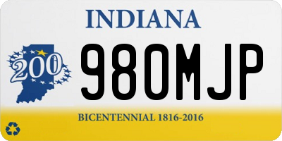 IN license plate 980MJP